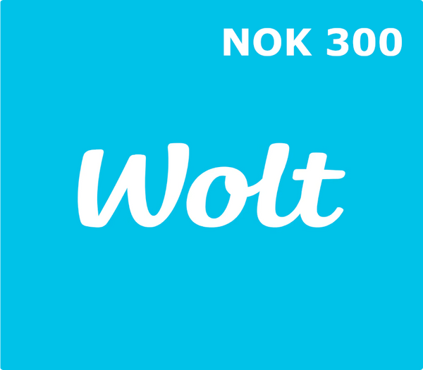 Wolt NOK 300 Gift Card NO