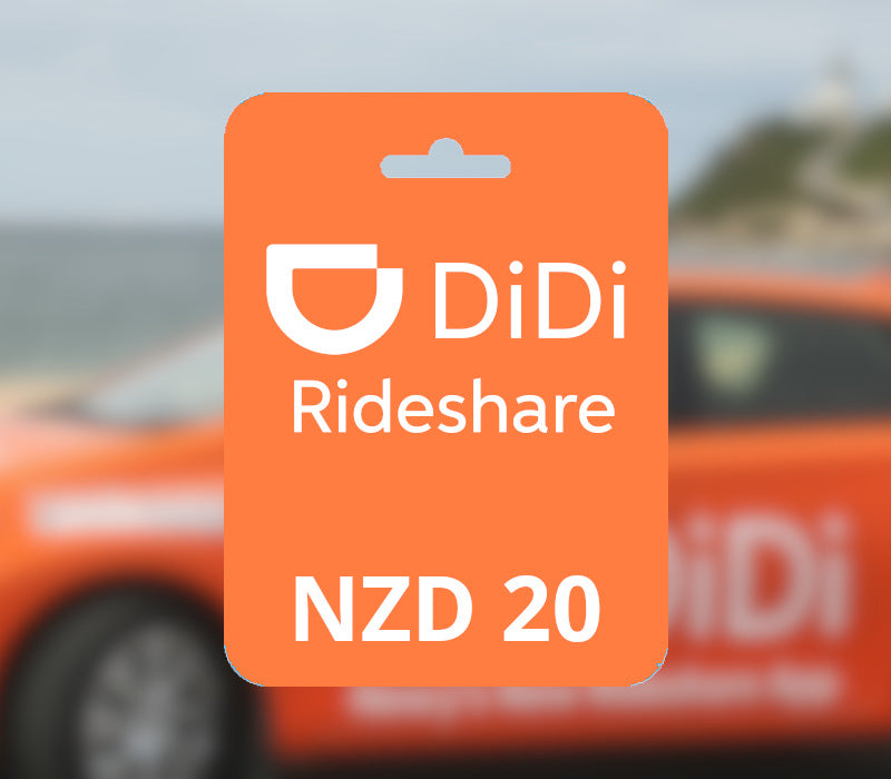 Didi Rideshare NZD 20 Gift Card NZ