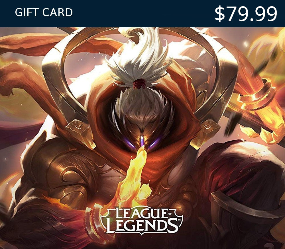 League of Legends USD 79.99 Prepaid RP Card