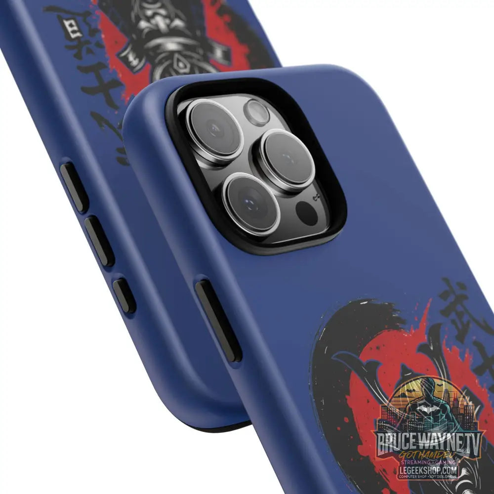 📱 samurai phone case Bleue foncé – coque renforcée iPhone 📱 - Phone Case