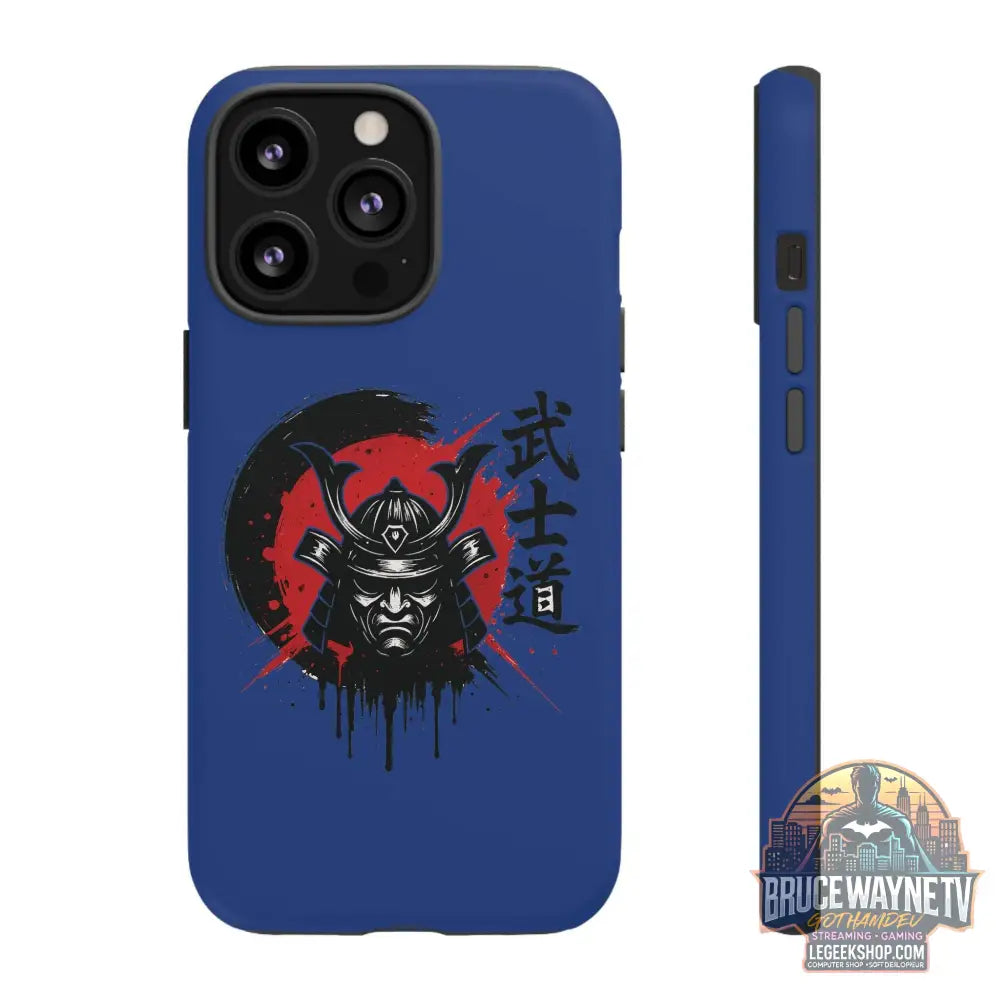 📱 samurai phone case Bleue foncé – coque renforcée iPhone 📱 - Legeekshop