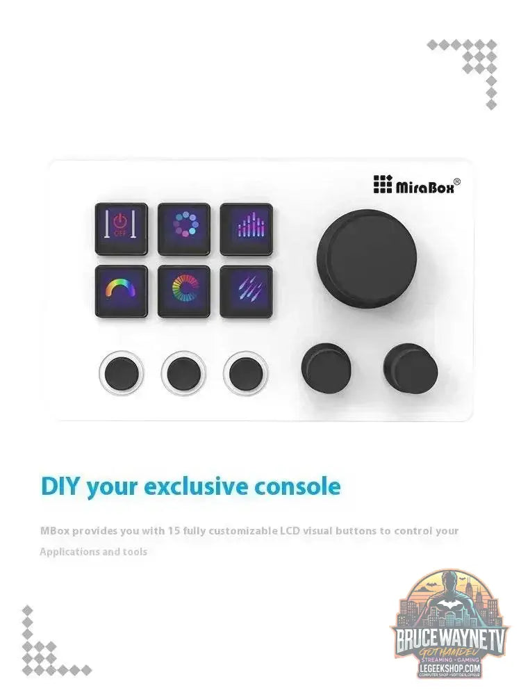 🎮 Clavier Macro Visuel Mirabox N3 – Streamdeck Personnalisable pour PC - Legeekshop