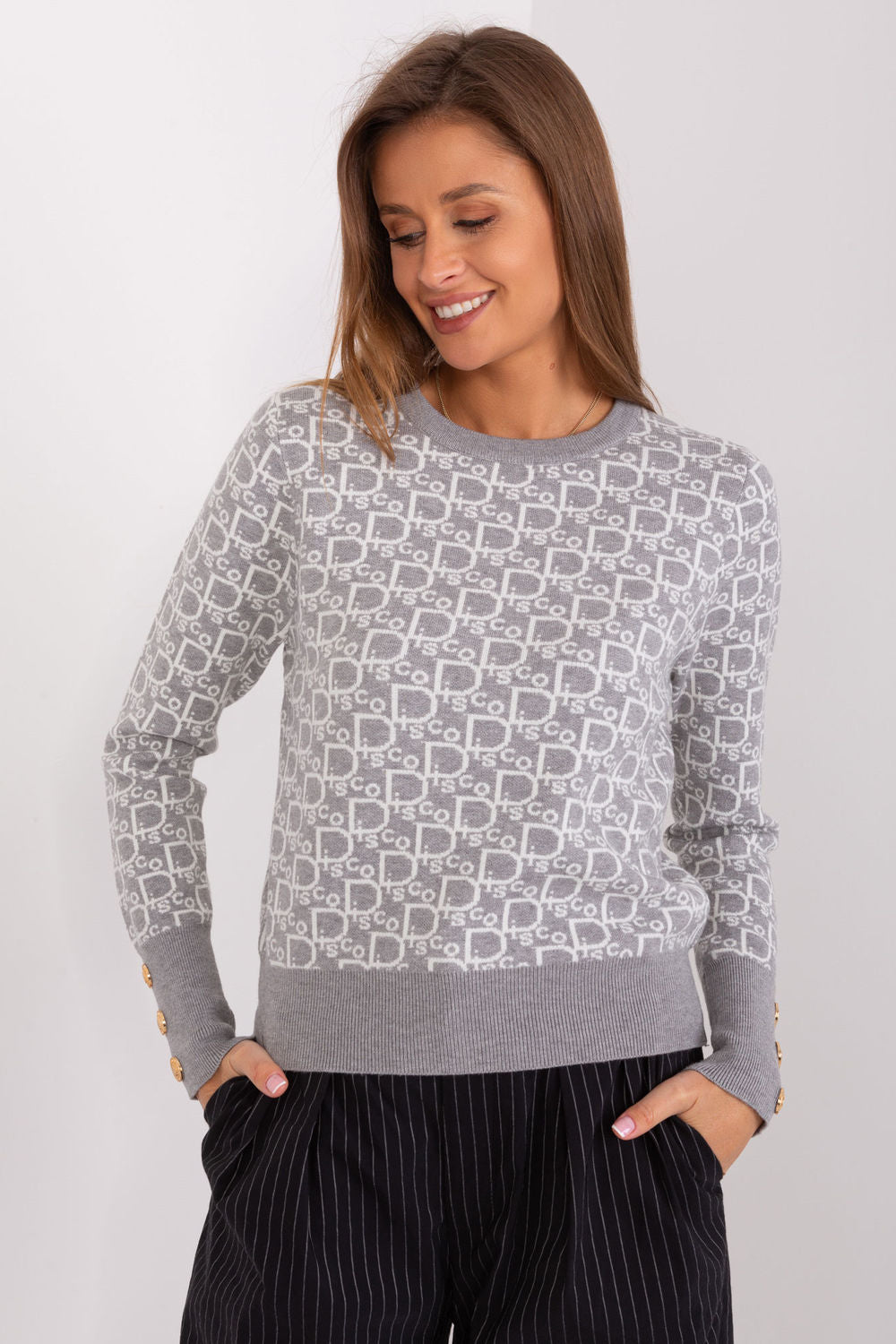 Pull femme AT Chandail Chandail — gris