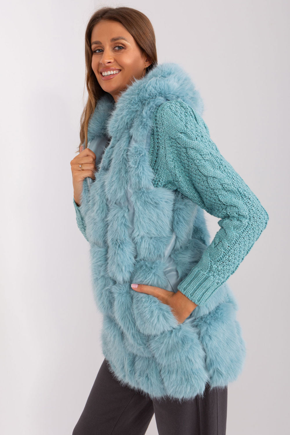 Gilet femme AT — vert
