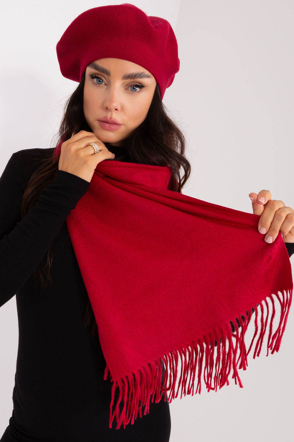 Châle femme AT — rouge
