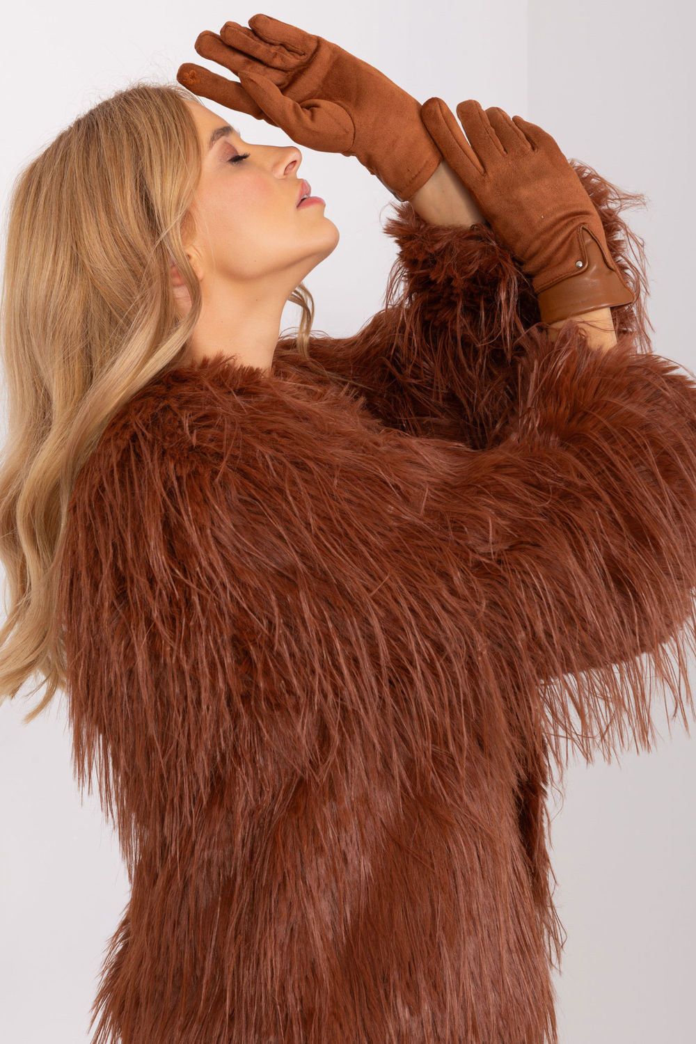 Gants femme AT — brun