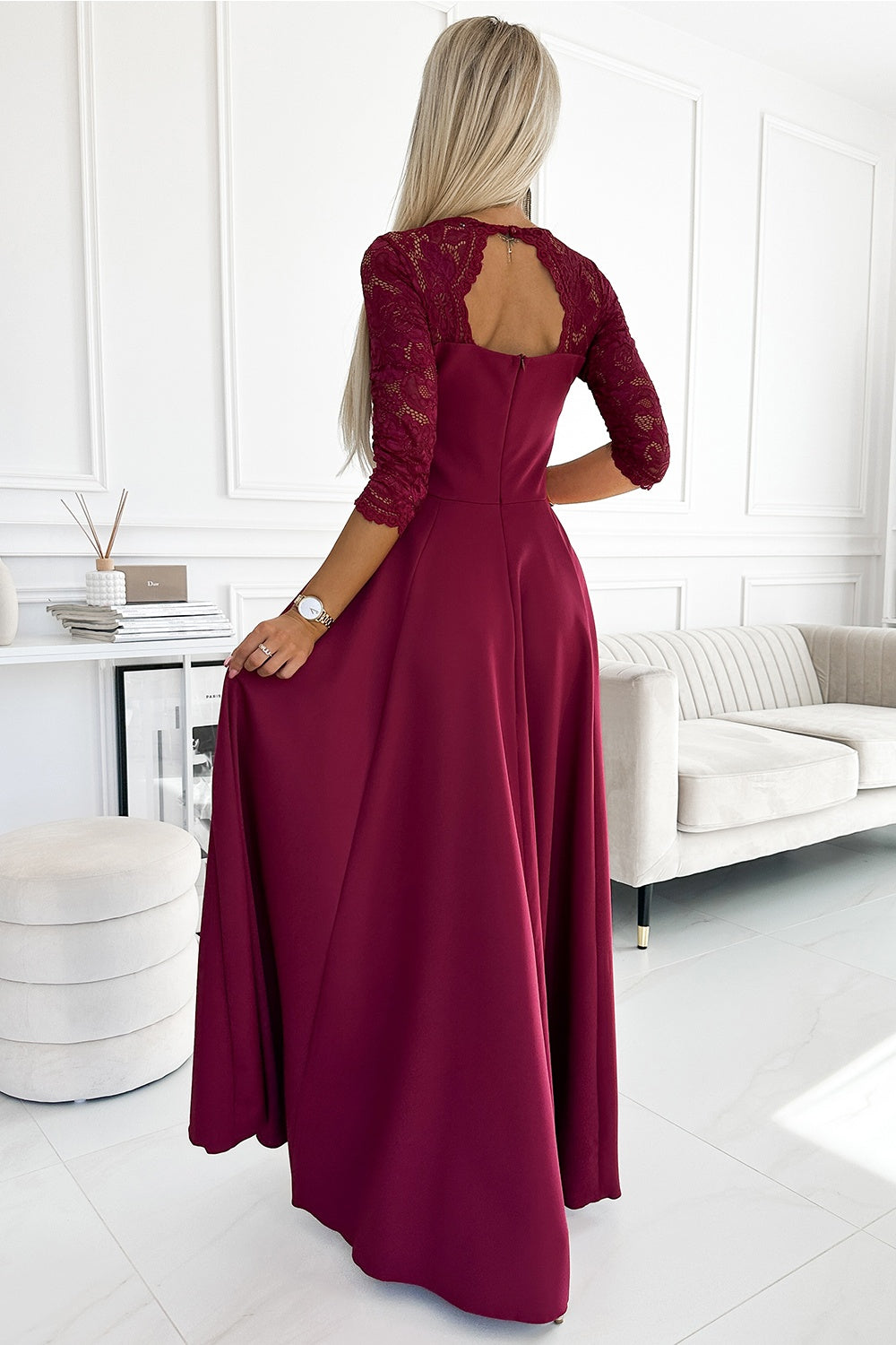 Robe femme Numoco Longue Longue — rouge