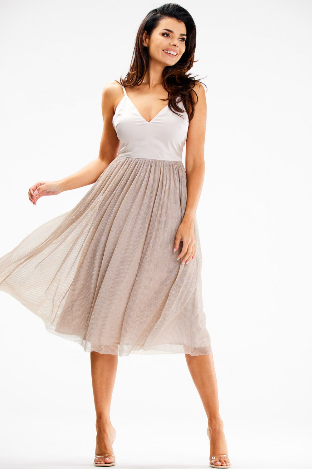 Robe femme awama De Soirée De — beige