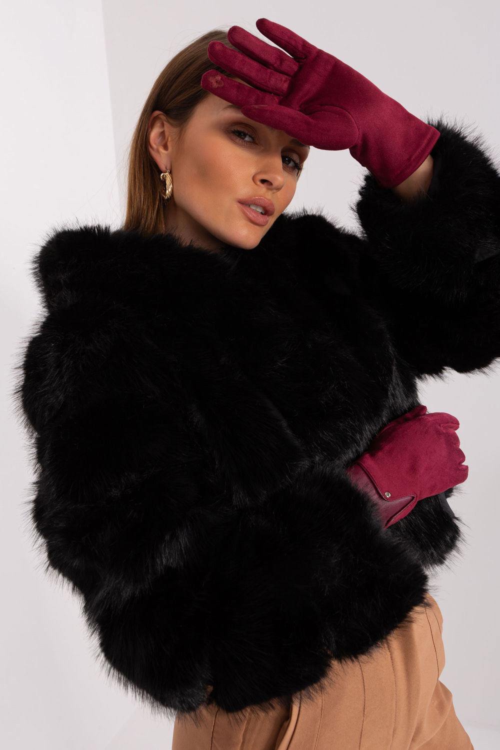 Gants femme AT — rouge