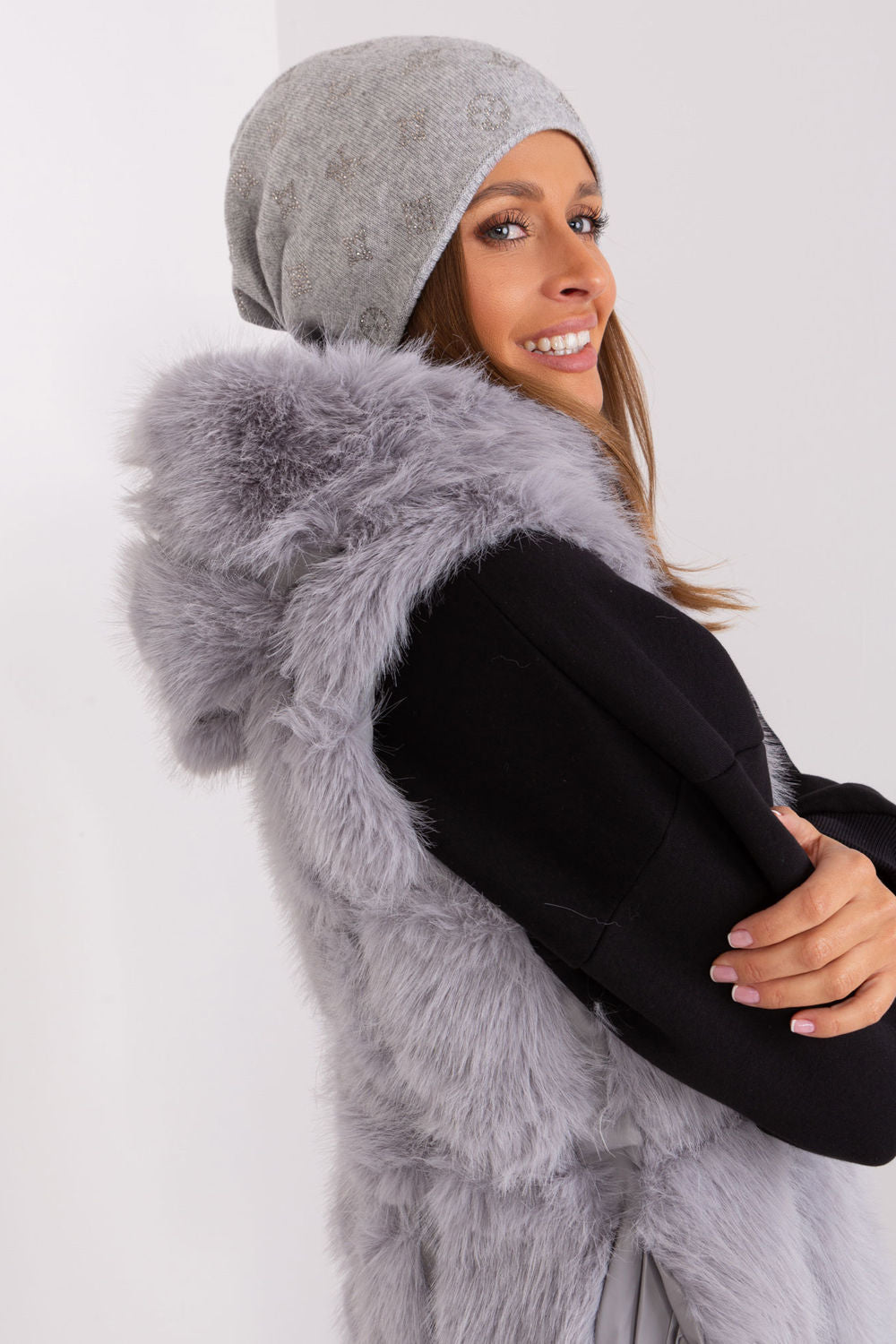 Bonnet femme AT — gris