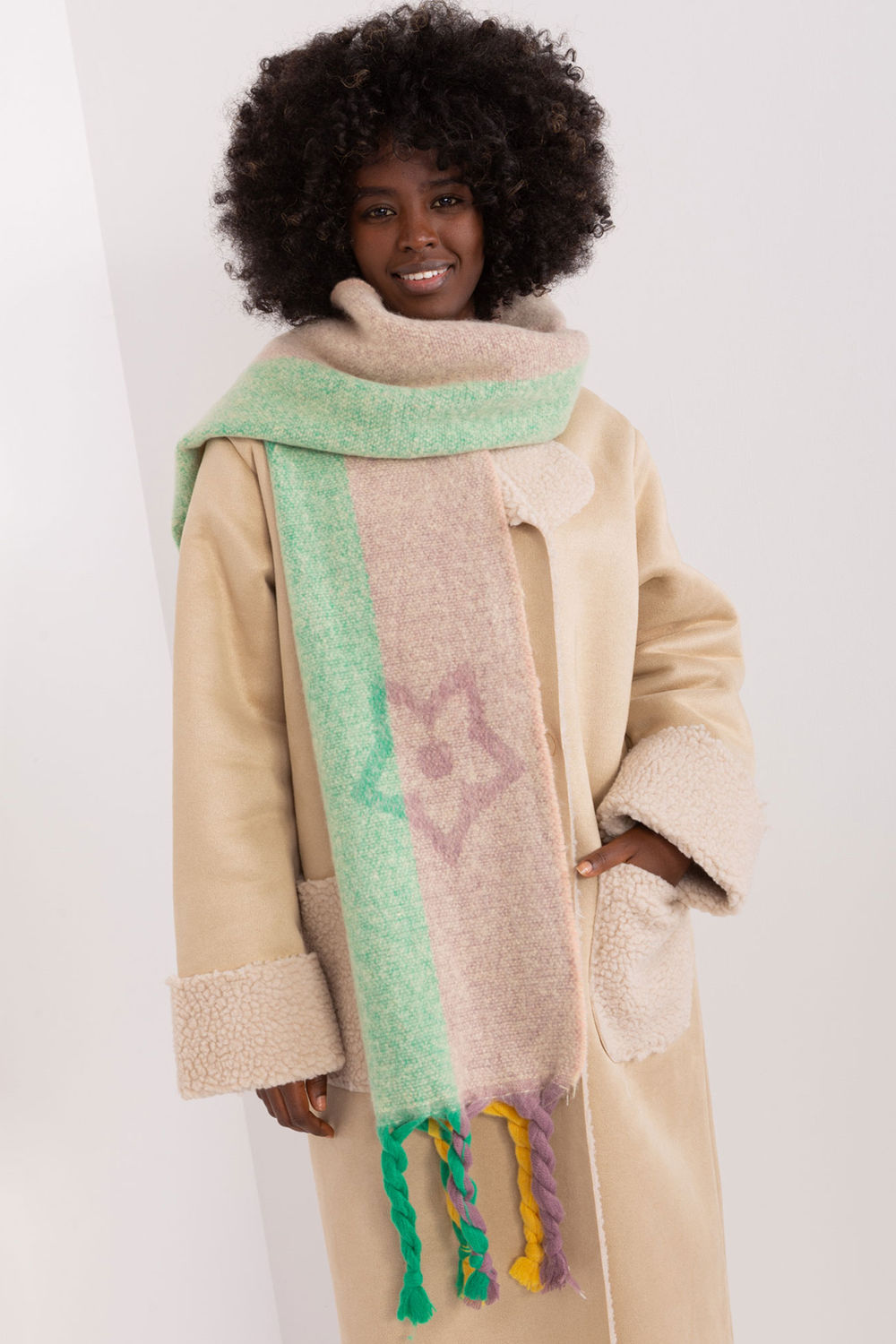 Châle femme AT — beige
