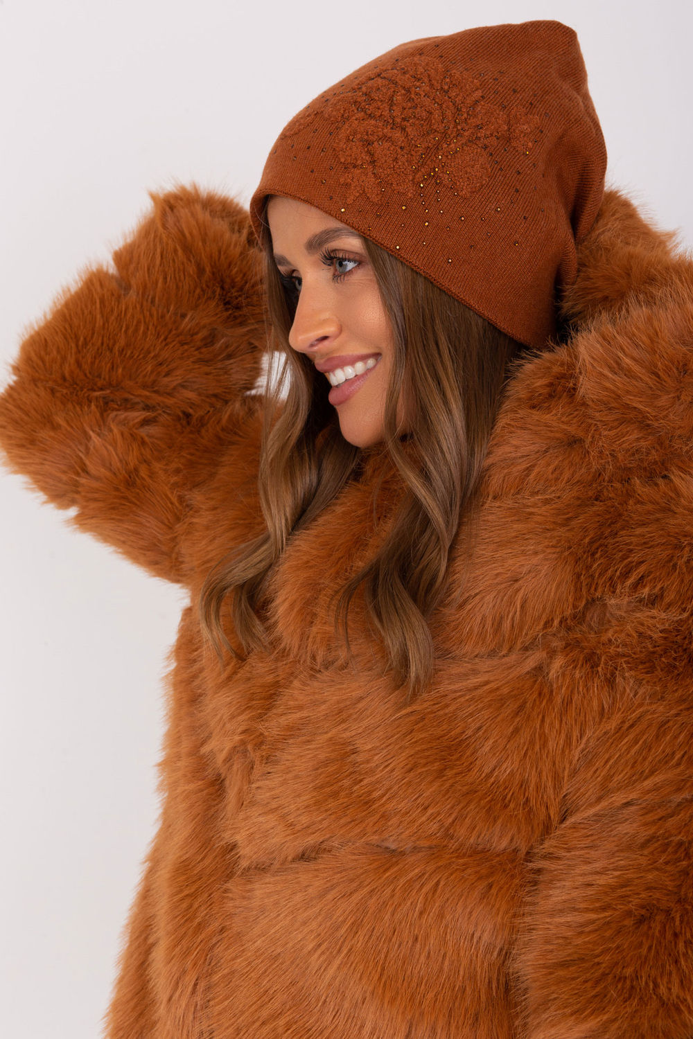 Bonnet femme AT — brun