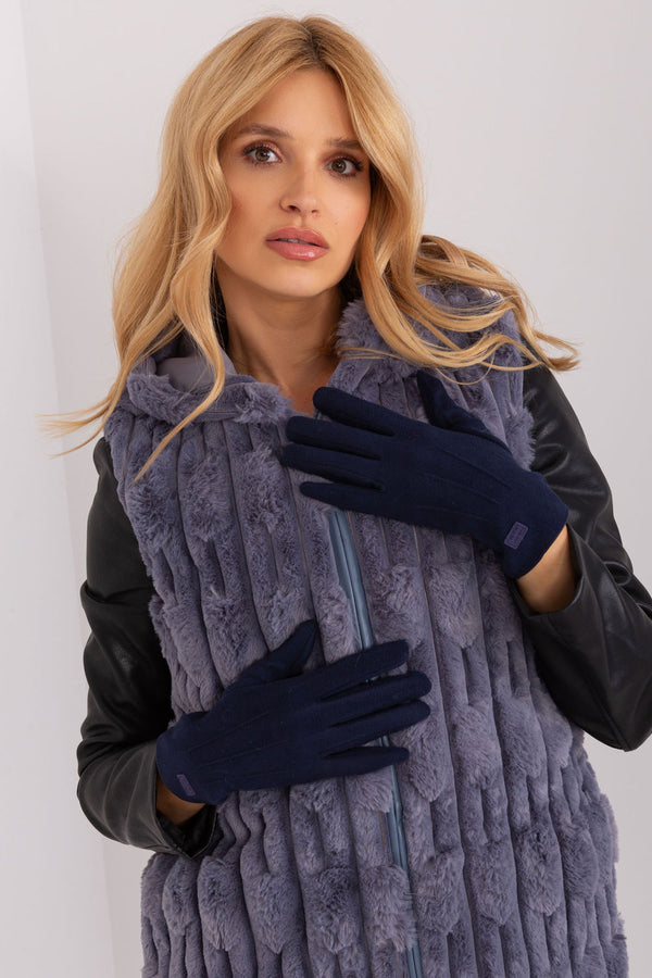 Gants femme AT — bleu marine