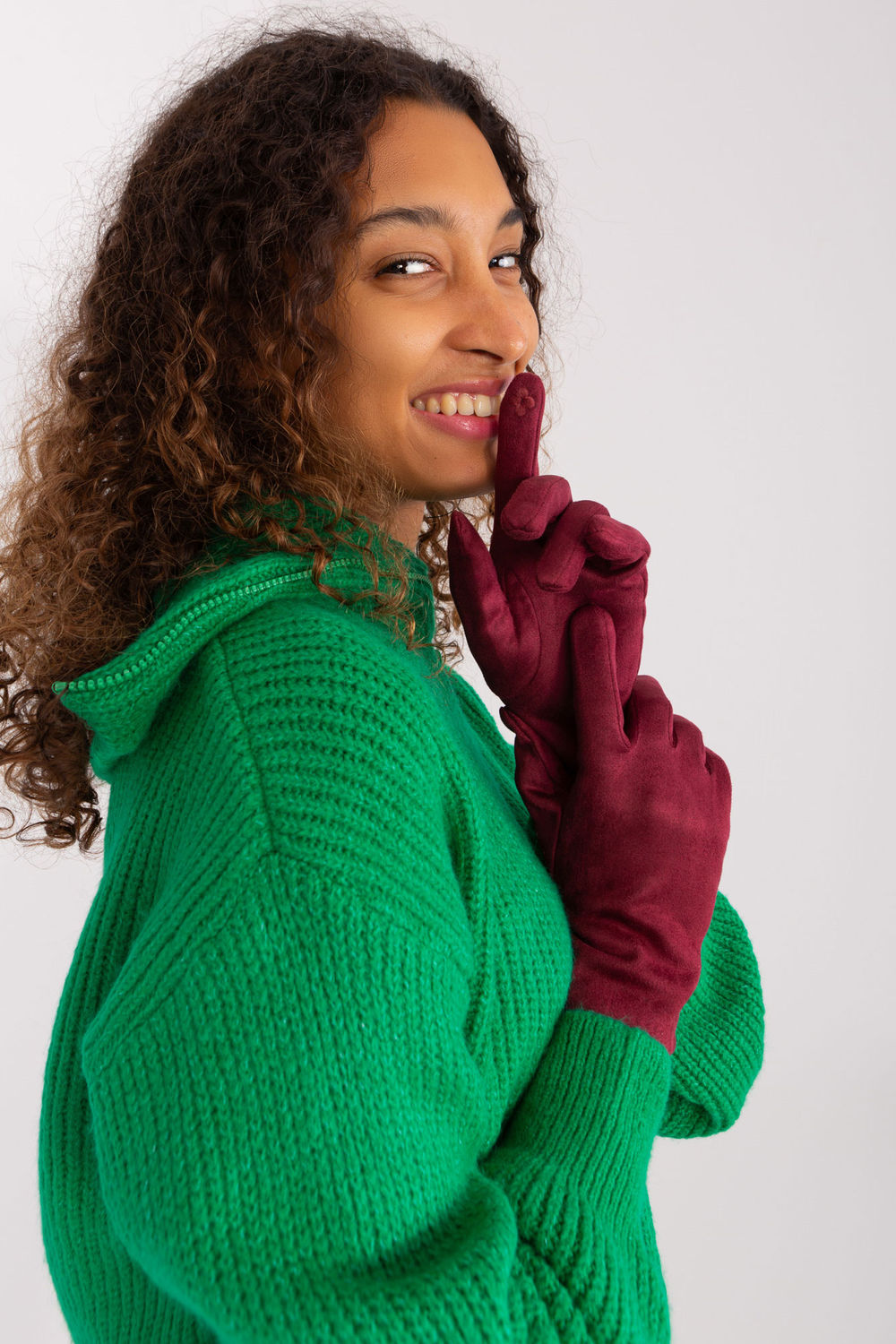 Gants femme AT — rouge