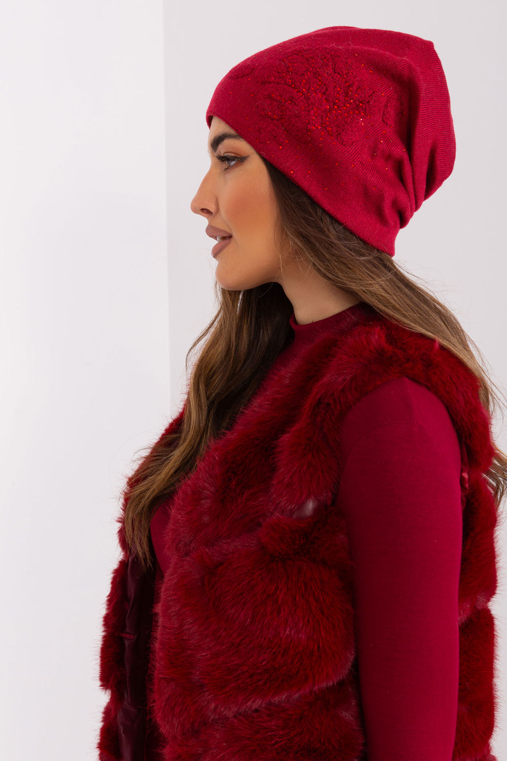 Bonnet femme AT — rouge