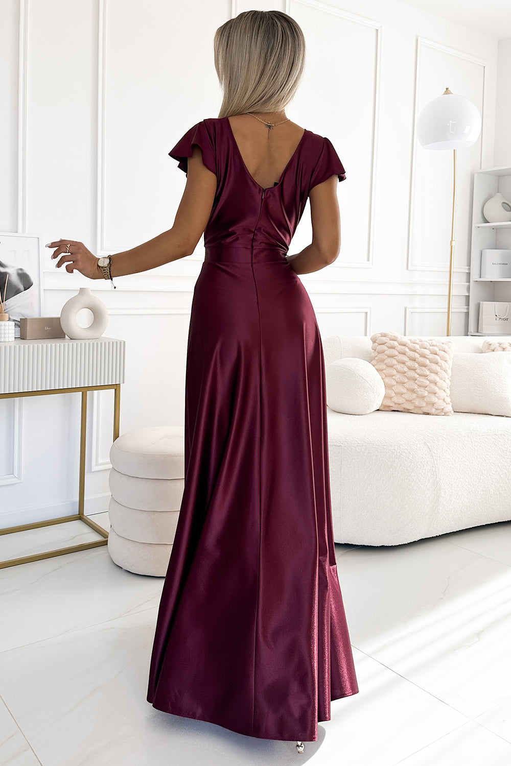 Robe femme Numoco Longue Longue — rouge