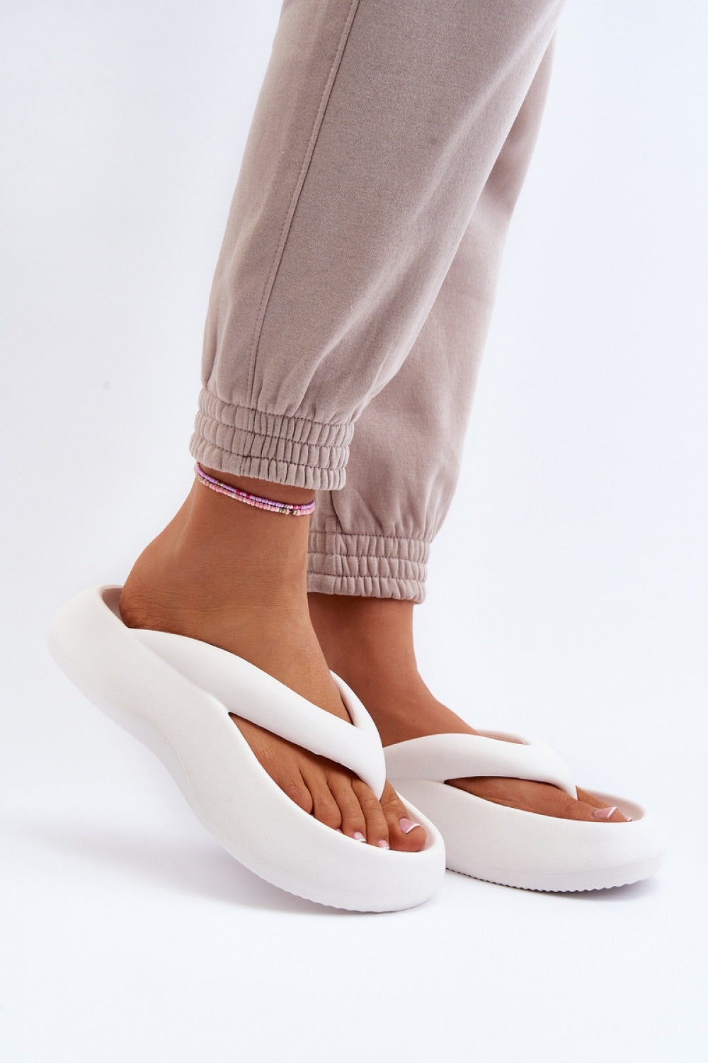 Sandales femme Step in style Tongs Tongs — blanc