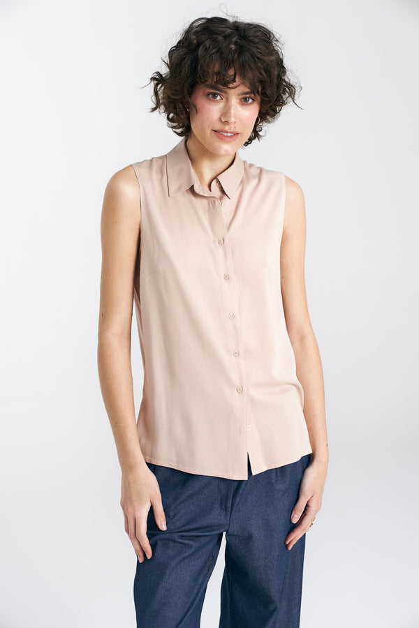 Blouse femme Nife Chemise Chemise — beige