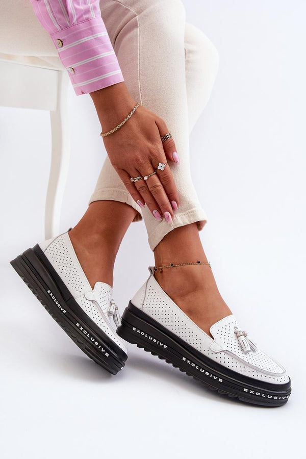 Moccasins femme Step in style — blanc
