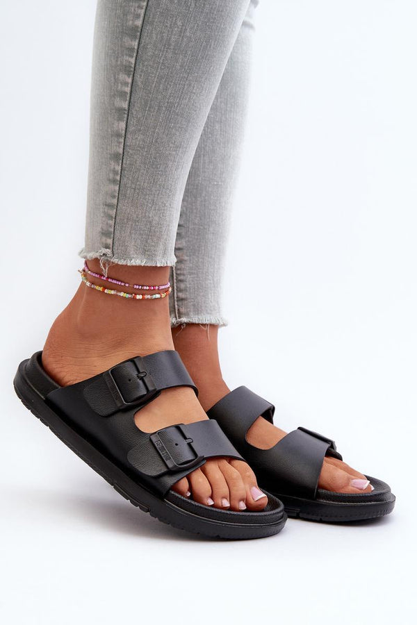 Sandales femme Step in style Clacquettes Clacquettes — noir