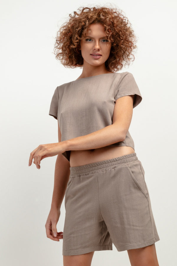 Chaussures à talons femme Tessita Shorts Shorts — brun