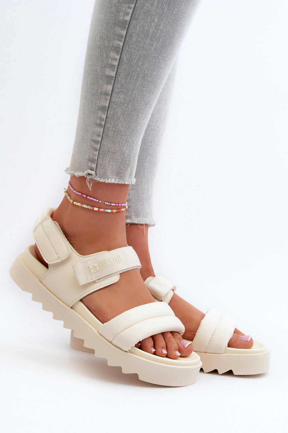 Sandales femme Step in style À Plateforme À — beige