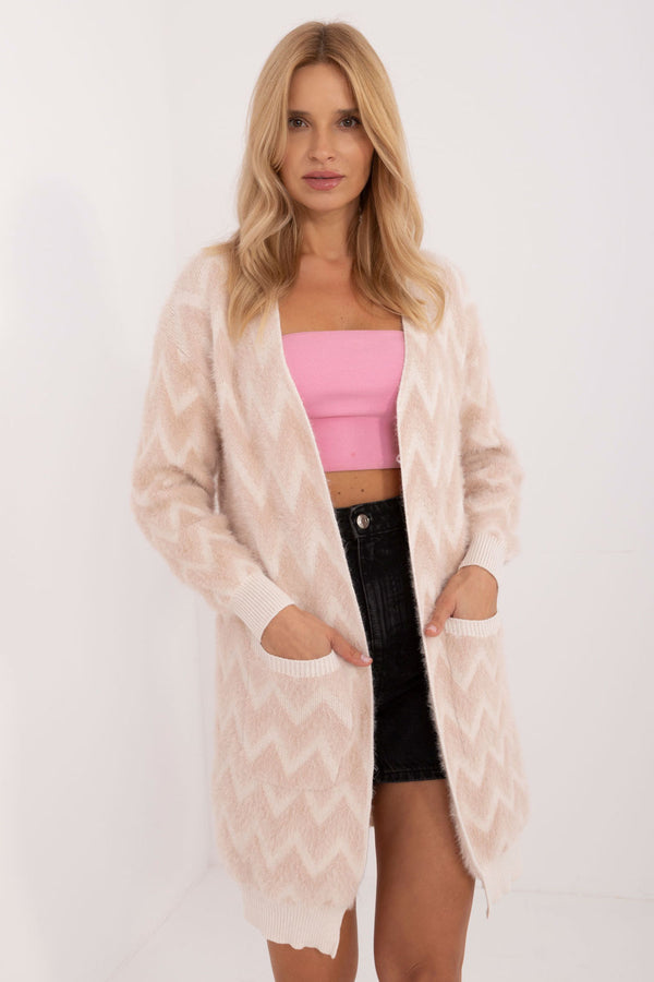 Cardigan femme AT — beige