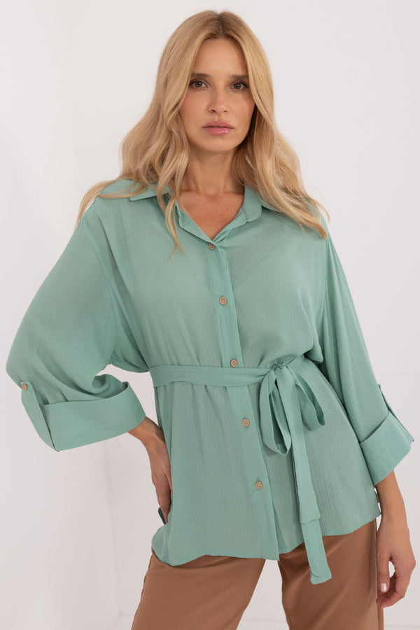 Blouse femme Lakerta Chemise Chemise — vert