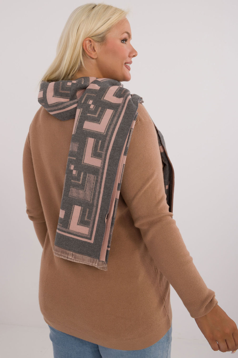 Châle femme AT — gris