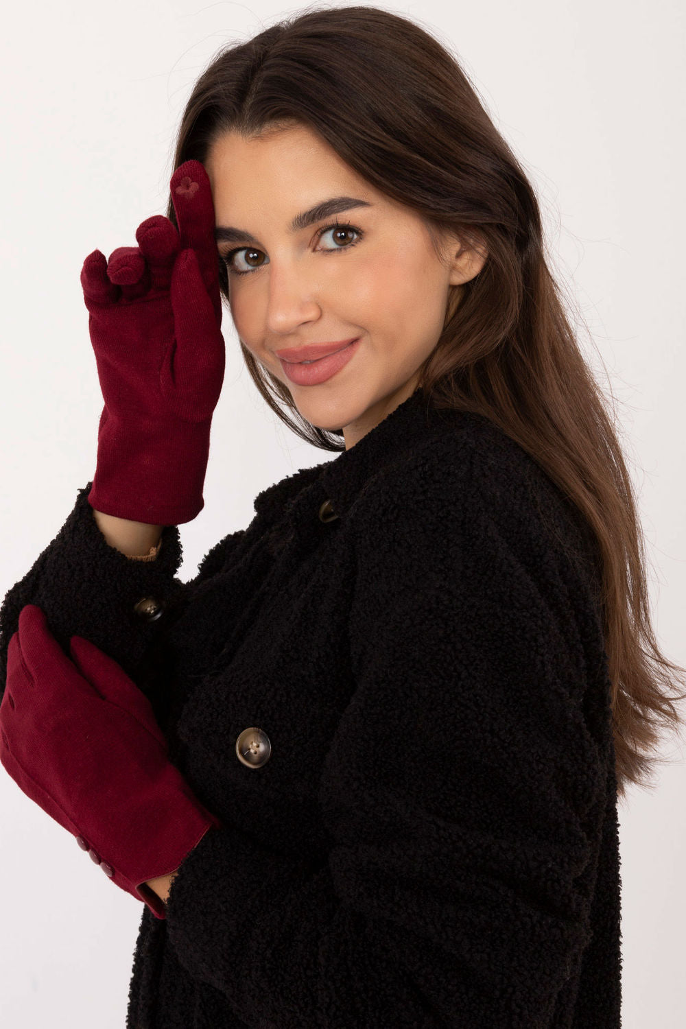 Gants femme AT — rouge