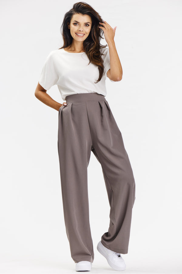 Chaussures à talons femme awama Pantalon Pantalon — brun