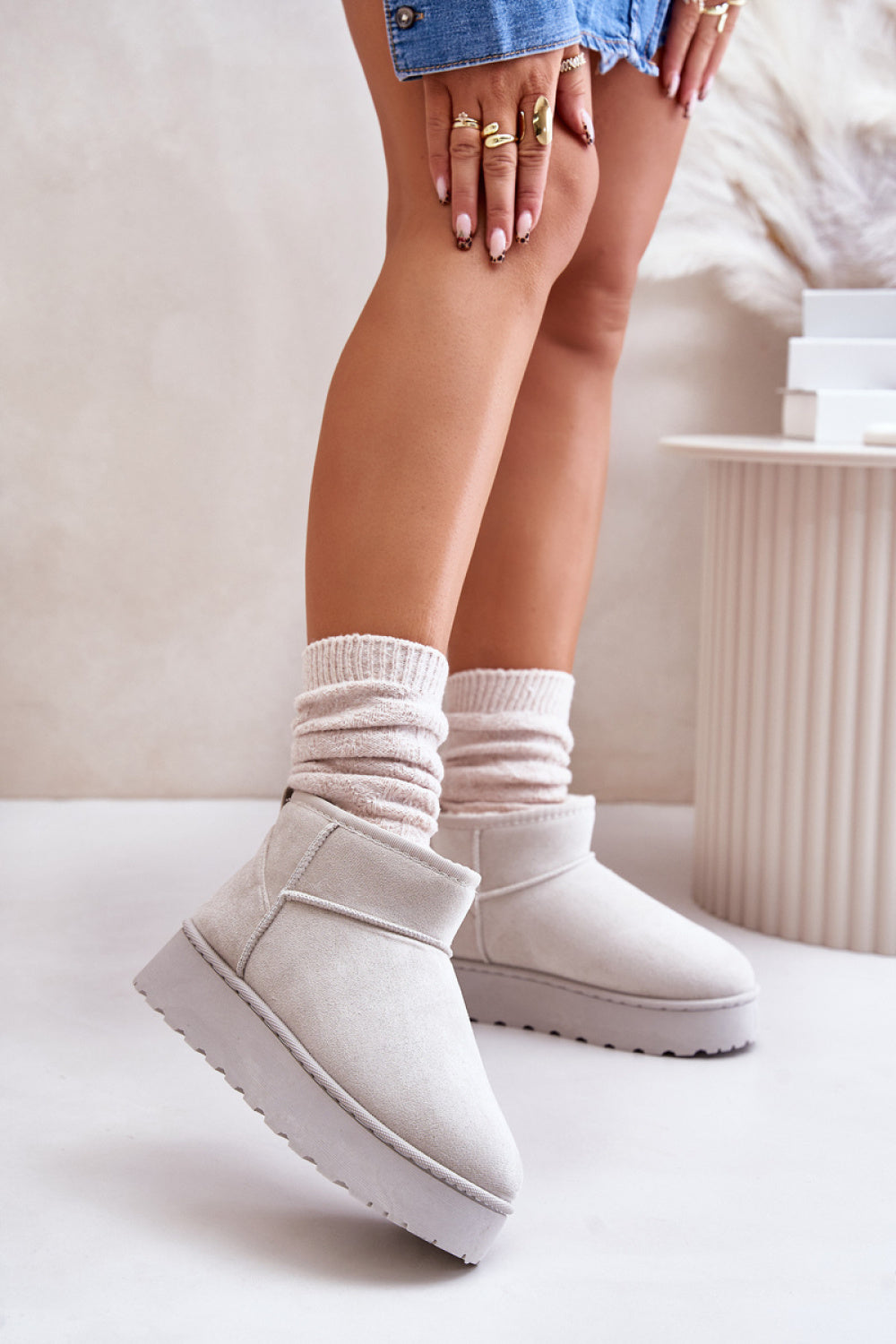 Bottes femme Step in style De Neige De — gris