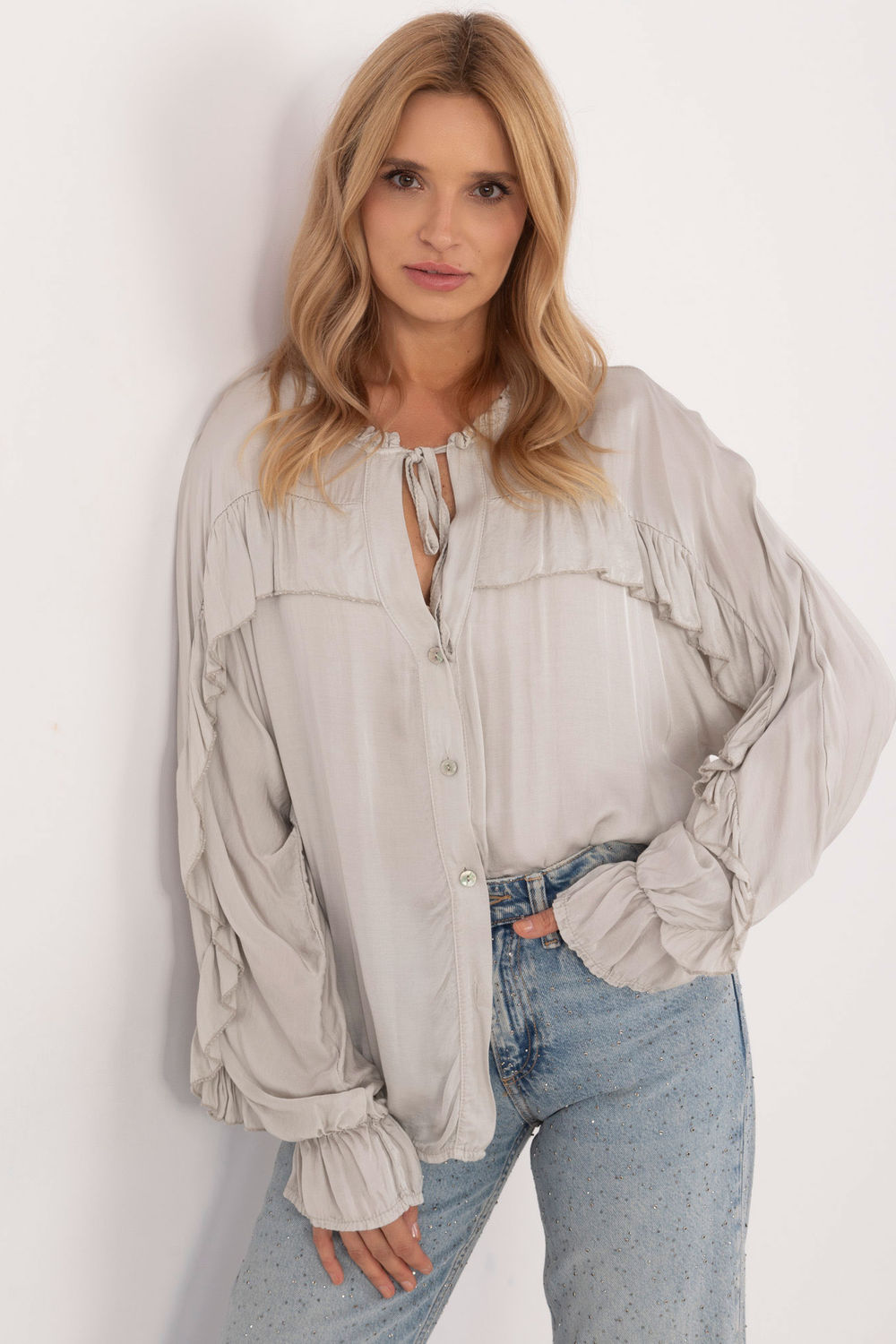 Blouse femme Och Bella — gris