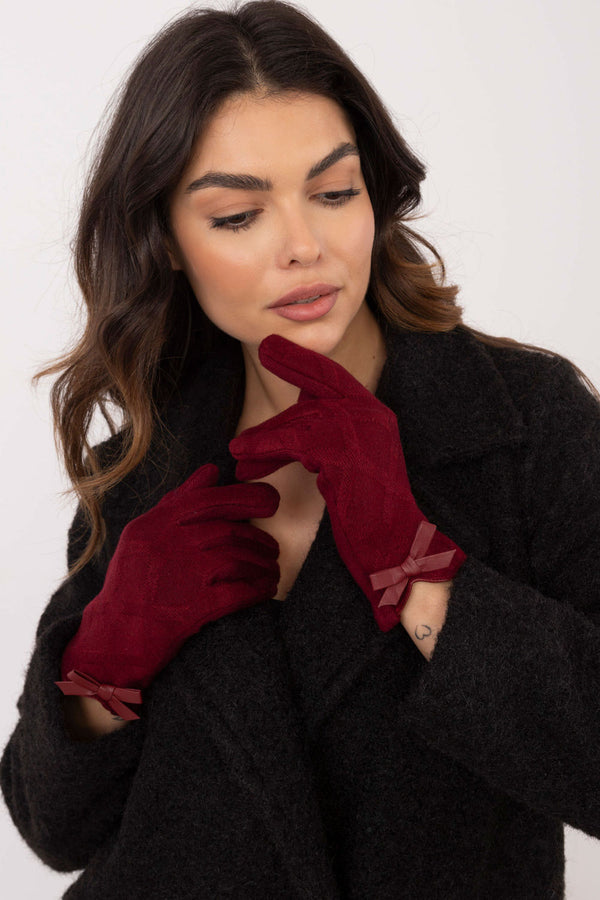 Gants femme AT — rouge