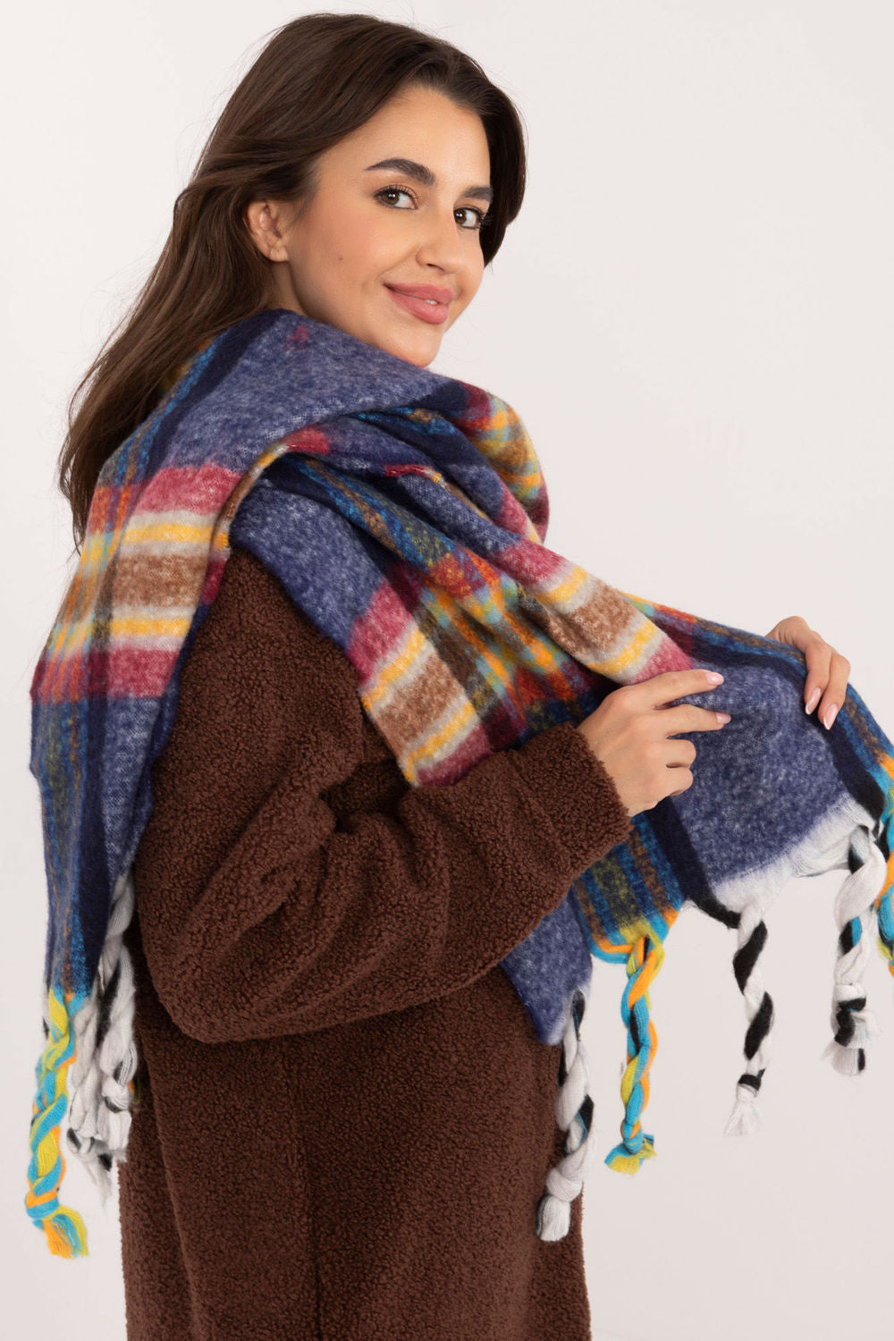 Châle femme AT — bleu marine
