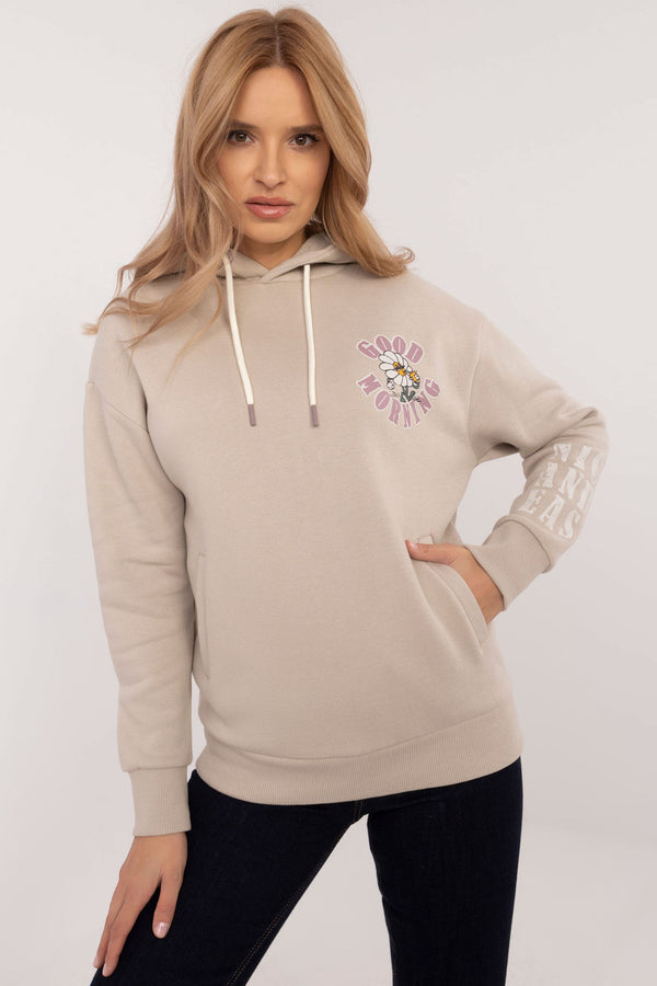 T-shirt femme Sublevel Sweatshirt Sweatshirt — beige