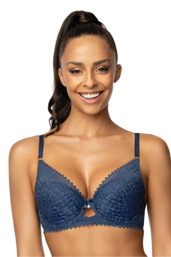 Soutien-gorge push-up femme Mat — bleu marine