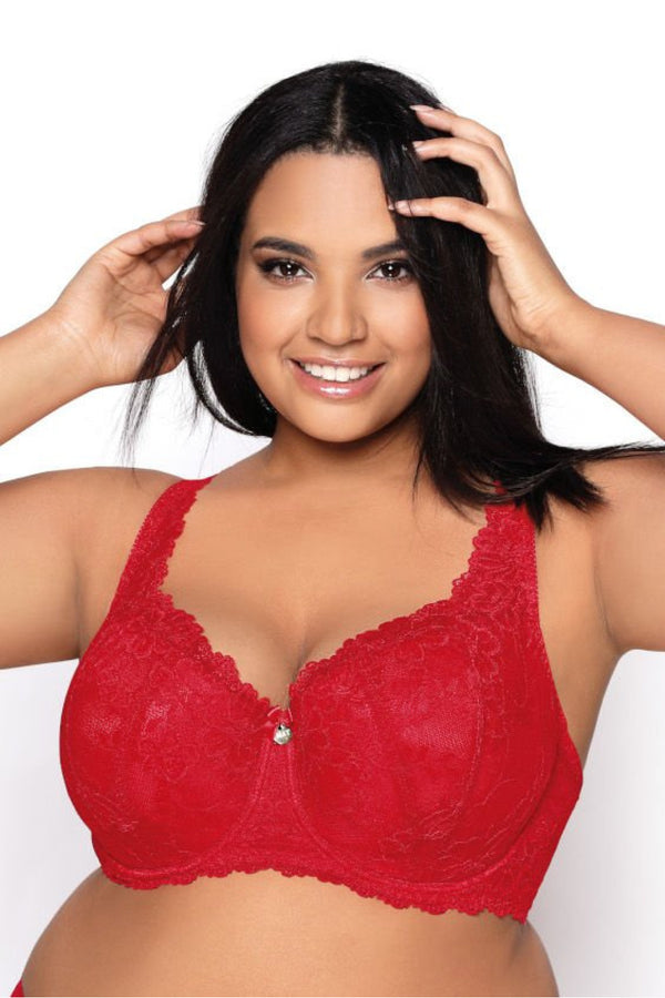 Soutien-gorge push-up femme Mat — rouge