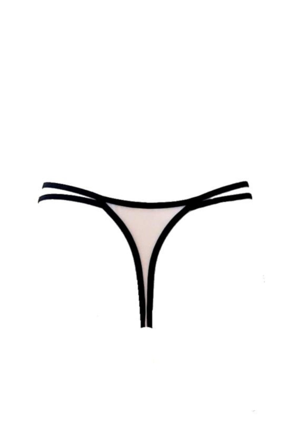 String femme Mat Strings Strings — noir