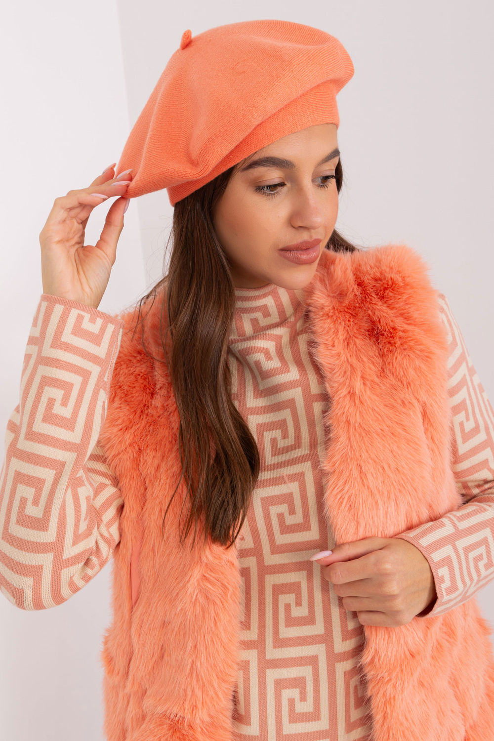 Béret femme AT — rosé