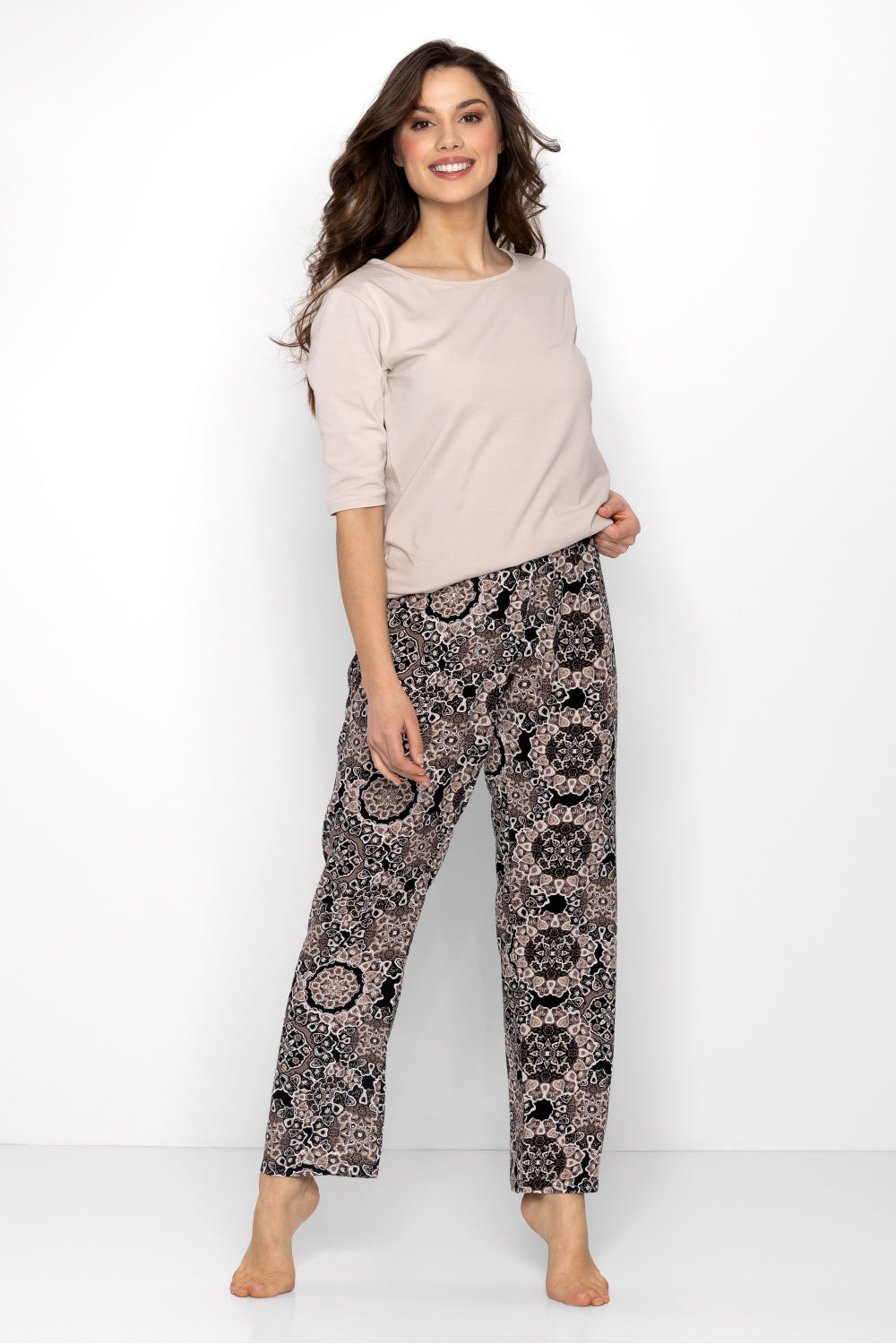 Pyjama femme Momenti Per Me — beige