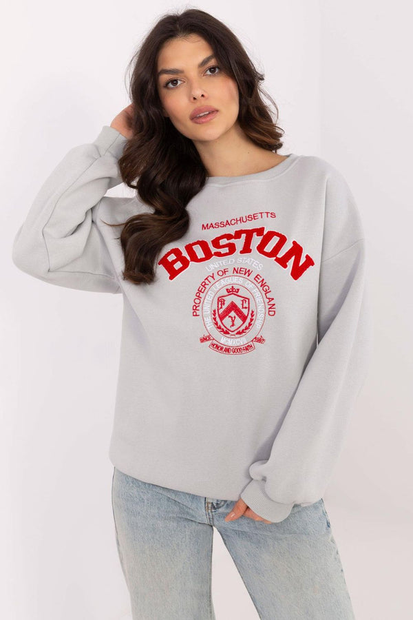 T-shirt femme Factory Price Sweatshirt Sweatshirt — gris
