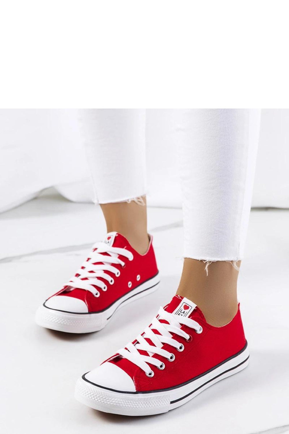 Baskets femme Solea — rouge