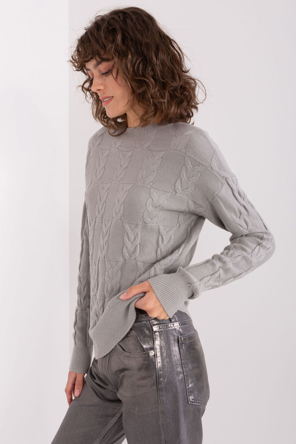 Pull femme AT Chandail Chandail — gris