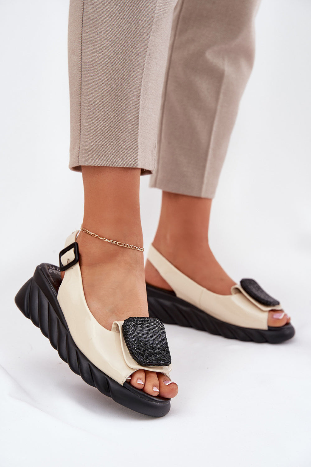 Sandales femme Step in style Cothurnes Cothurnes — beige