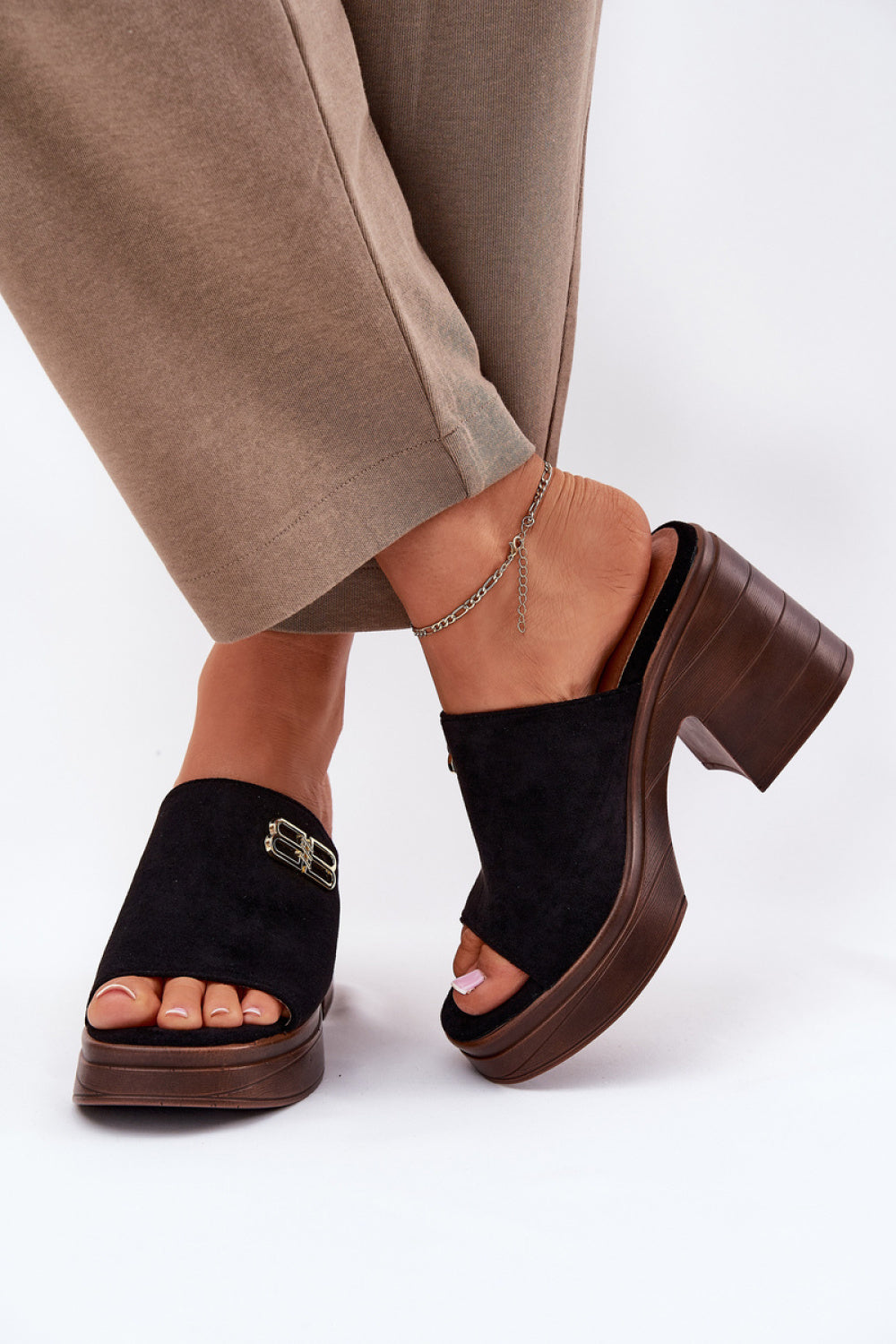Sandales femme Step in style Des Mules À — noir