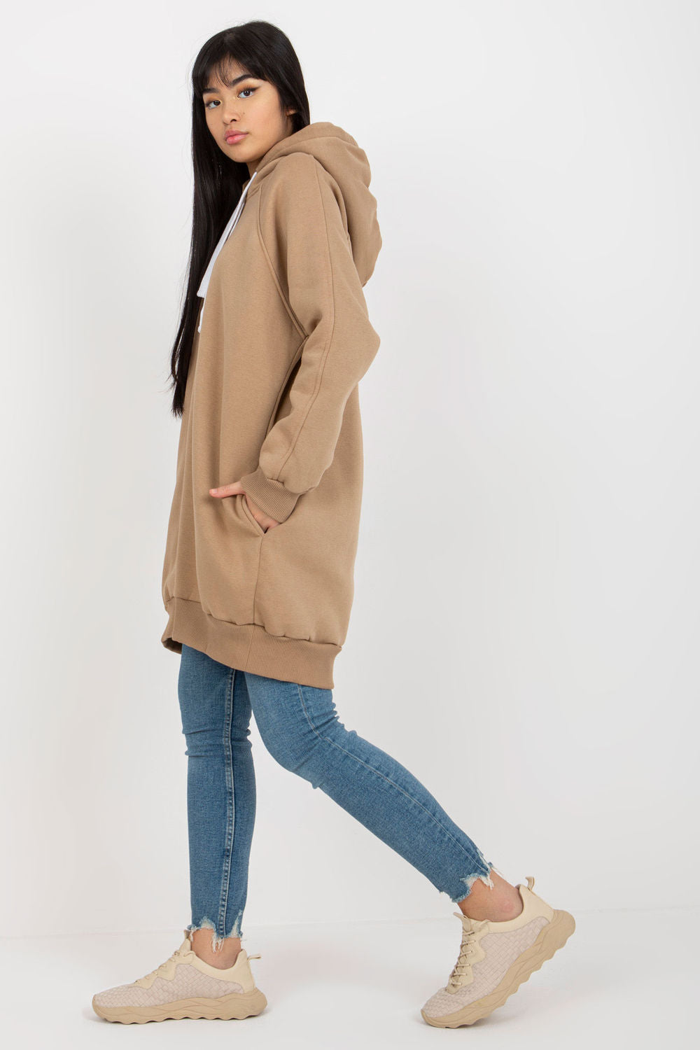 T-shirt femme Ex Moda Sweatshirt Sweatshirt — beige