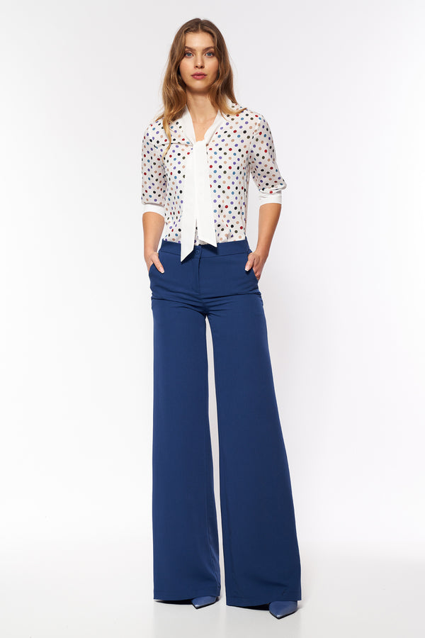 Chaussures à talons femme Nife Pantalon Long Pantalon — bleu