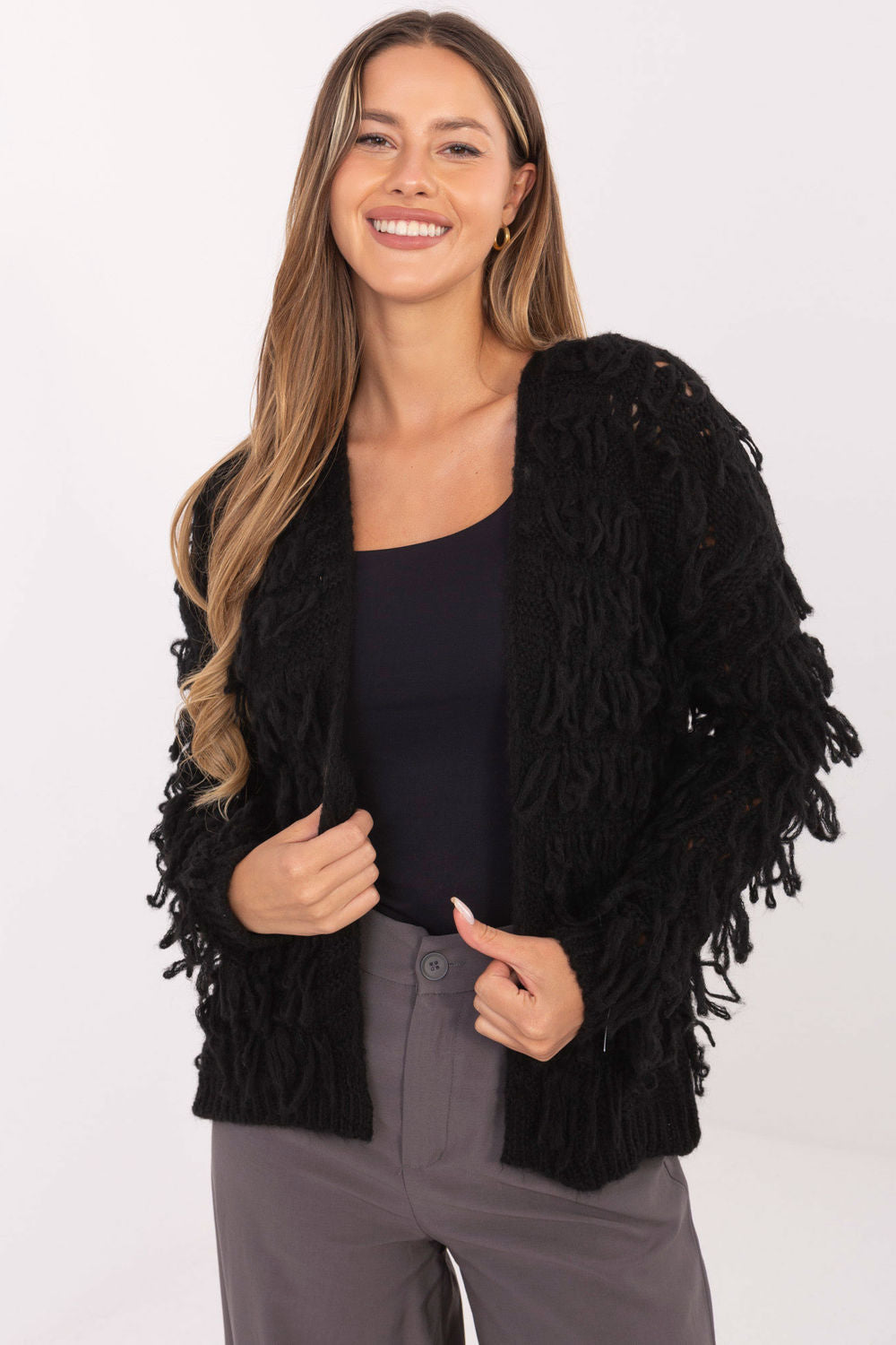 Cardigan femme Rue Paris — noir
