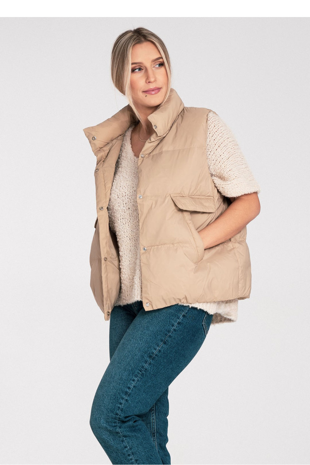 Gilet femme Figl — beige